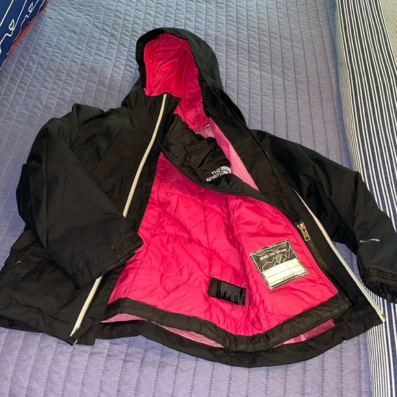 Girls 3in1 The North Face Winter jacket XXS - Picture 2 of 3